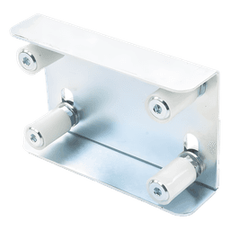 Guía Superior Ajustable / 4 Rodillos Nylon 30 mm / Acero Galvanizado / Puertas 35-62 mm / 2.27 kg