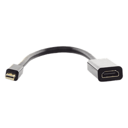 Convertidor Mini Display Port a HDMI / 4K@30Hz / Thunderbolt / Blindaje Interno Múltiple / Carcasa ABS / Longitud de 25 cm (9.84 pulgadas)