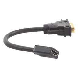 Adaptador DVI Macho a HDMI Hembra / Bidireccional / 1080P@60Hz / Cable 22 cm (8.66 in) / Triple Blindaje