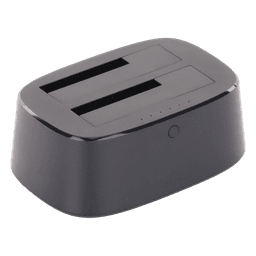 Estación de Acoplamiento Doble Bahía / USB 3.0 / SATA III / Clonación Offline / 12 TB / UASP / 12V 3A
