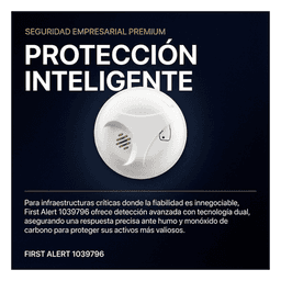 Detector de Humo Autónomo, No Requiere Panel, Con Botón para Silenciar, Sensor por Ionización