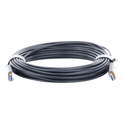 Cable HDMI de 15 Metros (49.21 Pies) por Fibra Óptica 4K@60Hz | Fibra de 4 Núcleos + Cobre EstaÑado de 7 Núcleos | Compatible con HDMI 2.0 | Alta Velocidad 18 Gbps | 3D | HDR | Carcasa de Zinc | Premium | 2 AÑos de GarantÍa