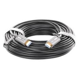 Cable HDMI de 30 Metros (98.43 Pies) por Fibra Óptica 4K@60Hz | Fibra de 4 Núcleos + Cobre EstaÑado de 7 Núcleos | Compatible con HDMI 2.0 | Alta Velocidad 18 Gbps | 3D | HDR | Carcasa de Zinc | Premium | 2 AÑos de GarantÍa