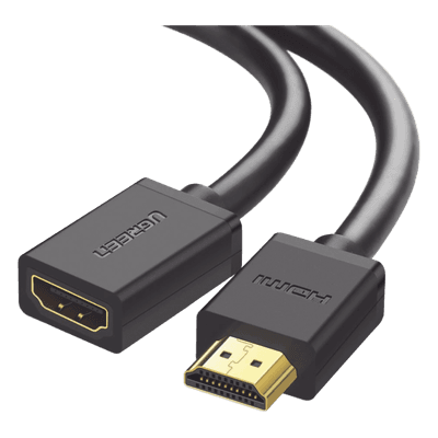 Cable Extensor HDMI / 1 m (3.28 ft) / 4K@60Hz / 3D / HDR / Macho a Hembra / Cobre Estañado / Transmisión Estable