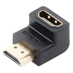 Adaptador HDMI / 90° Hacia Abajo / 4K@60Hz / Macho a Hembra / HDMI 2.0 / Compacto