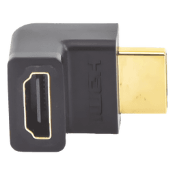 Adaptador HDMI de 90 Grados Macho a Hembra / Hacia Arriba / HDMI 2.0 4K@60Hz / Proporciona Flexibilidad Sin Doblar los Cables HDMI