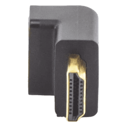 Adaptador HDMI de 90 Grados Macho a Hembra / Hacia Arriba / HDMI 2.0 4K@60Hz / Proporciona Flexibilidad Sin Doblar los Cables HDMI