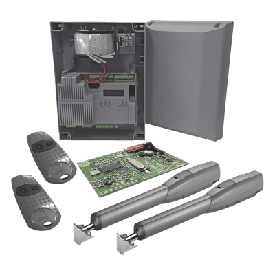 Kit de Operadores para Puertas Abatibles / 5 m (16.4 ft) / 400 kg / 24 VCC / IP54 / Uso Intensivo