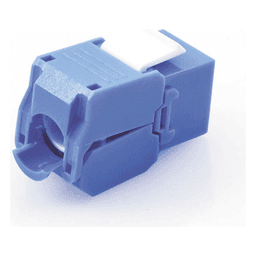 Módulo Jack Keystone / Cat6 / U/UTP / Toolless / Terminación 180° / RJ45 / Color Azul