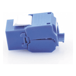 Módulo Jack Keystone / Cat6 / U/UTP / Toolless / Terminación 180° / RJ45 / Color Azul