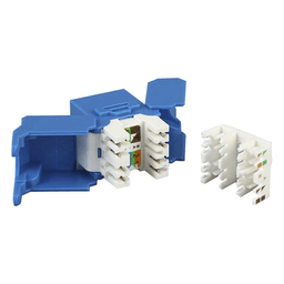 Módulo Jack Keystone / Cat6A / Toolless / Terminación 180° / RJ45 / Sin Blindaje / 1 Puerto
