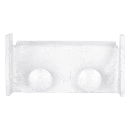 Herraje de Suspensión Tangente / Cable Figura 8 / Poste Concreto o Madera / Acero Galvanizado / Protección UV