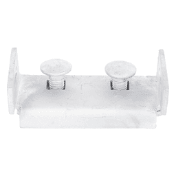 Herraje de Suspensión Tangente / Cable Figura 8 / Poste Concreto o Madera / Acero Galvanizado / Protección UV