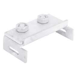 Herraje de Suspensión Tangente / Cable Figura 8 / Poste Concreto o Madera / Acero Galvanizado / Protección UV