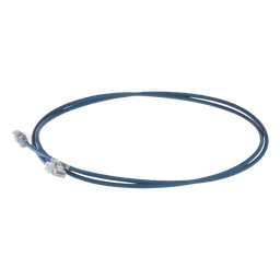 Patch Cord Cat6A, Diametro Reducido 28 AWG, Blindado S/FTP, CM/LS0H, 0.20 Metros (0.66 Pies), Color Azul