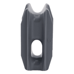 Aislador de Esquina Gris para Cercas Eléctricas / 18 kV / Anti UV / Resinas Vírgenes / Resistencia 7.5-10.2 kg / 66 mm x 31.6 mm