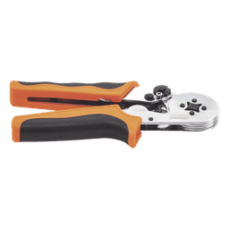 Pinza para Prensado / 26-10 AWG / 0.25-6.0 mm² / Casquillo Cuadrado / Trinquete Ergonómico / 175x75x20 mm / 0.57 ft x 0.25 ft x 0.07 ft