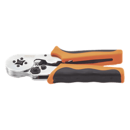 Pinza para Prensado / 26-10 AWG / 0.25-6.0 mm² / Casquillo Cuadrado / Trinquete Ergonómico / 175x75x20 mm / 0.57 ft x 0.25 ft x 0.07 ft