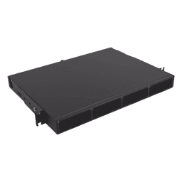 Distribuidor de Fibra Óptica de Alta Densidad / 96 Fibras / 1 UR / 19 Pulgadas / 4 Placas Adaptadoras Modulares