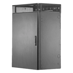 Gabinete de Montaje en Pared TrueEdge™, Con 9 UR para Equipo Activo y 9 UR para Paneles de Parcheo, Fabricado en Acero, Color Negro