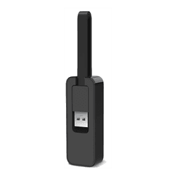 Adaptador de red / USB 3.0 a RJ45 / Gigabit Ethernet 10/100/1000Mbps / Cable plegable / 2.8 x 1.0 x 0.6 in