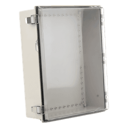 Gabinete Plástico ABS / Uso en Intemperie / 350 x 460 x 160 mm / Puerta Transparente de Policarbonato / Cierre con Broches Inoxidables / Compatible con Placa PST-3546-16EPL