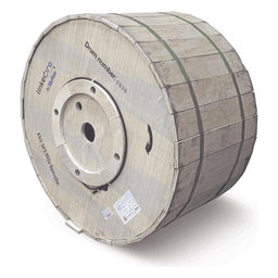 Carrete de Fibra Óptica Aérea Mini ADSS / Monomodo G.652D / 24 Hilos / Span 120 m (394 pies) / 4 km / Exterior / Loose Tube / MDPE