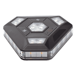 Luz de Advertencia LED / 900 Lúmenes / 12 Patrones de Destello / Sincronización Inalámbrica / IP67 / Batería 20 Horas / Montaje Magnético