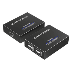 Kit EXTENSOR USB 2.0 de 4 Puertos para Distancias de Hasta  150 m | Soporta USB 2.0, USB 1.1 y USB 1.0 | UTP Cat 5e/6/6a/7 | Soporta Switch Gigabit | Ideal para Cámaras WEB, Impresoras, Escáner, Memorias, Mouse, etc.