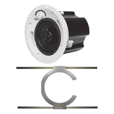 KIT de Bocina de Techo TruAudio de 6.5in CL70V6UL con Soporte de Acero Rígido para Techos Suspendidos