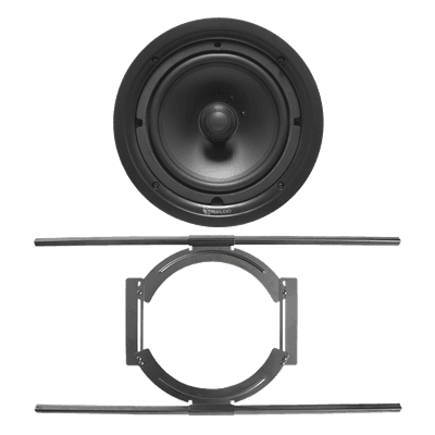 KIT de Bocina de Techo TruAudio de 8in PP8 con Soporte de Acero Rígido para Techos Suspendidos