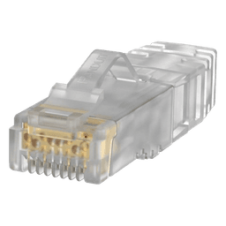 Plug RJ45 / Cat6A / UTP / 26 AWG / 50μin Oro / 100 Piezas