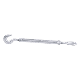 Tensor de 5/8" x 9" Acero Forjado OJO-GANCHO Galv. Inmersión en Caliente (Carga Max. 2250 lbs).