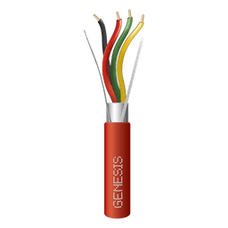 Cable para Alarma de Incendio / 4 x 16 AWG / Blindado / Plenum / 305 m (1000 ft) / Tipo FPLP / Rojo