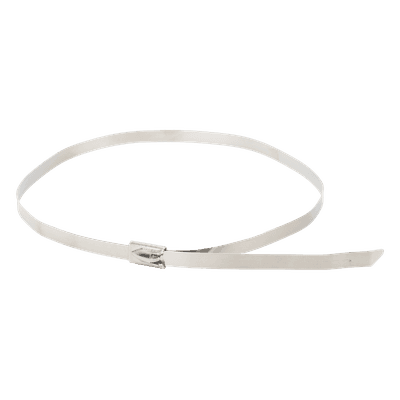 Cincho de Acero Inoxidable / 4.6 mm x 360 mm (1.18 ft) / 60 kg Tracción / 10 piezas / -40°C a +85°C