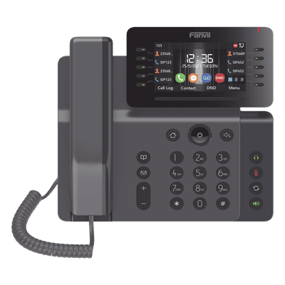 Teléfono IP Empresarial Esencial WiFi / Bluetooth, 20 líneas SIP, pantalla a color 4.3" ajustable, PoE, puertos Gigabit, conferencia local de 6 vías.