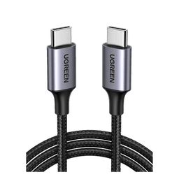 Cable USB-C a USB-C / 2 Metros (6.56 Pies) / 60W PD3.0 / 480 Mbps / Nylon Trenzado / Aluminio
