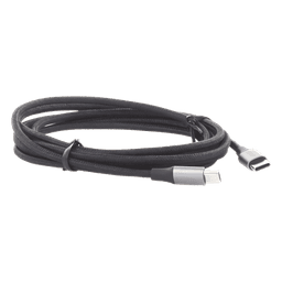 Cable USB-C a USB-C / 2 Metros (6.56 Pies) / 60W PD3.0 / 480 Mbps / Nylon Trenzado / Aluminio