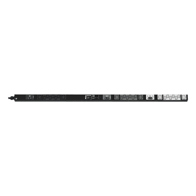 PDU Monitoreable (MI) para Distribución de Energía, Enchufe de Entrada NEMA L21-30P, Con 18 Salidas C13 y 6 C19, de Instalación Vertical, 208 Vca, 30 Amp