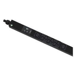 PDU Monitoreable (MI) para Distribución de Energía, Enchufe de Entrada NEMA L21-30P, Con 18 Salidas C13 y 6 C19, de Instalación Vertical, 208 Vca, 30 Amp