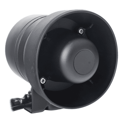 Sirena/Bocina Compacta / 50 W / 119 dB / 12 VCD / Aleación de Aluminio / 4.3 x 5 pulgadas