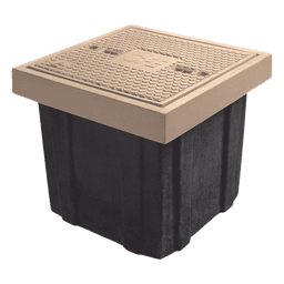 Registro Eléctrico Peatonal / 60 x 60 x 40 cm (23.62 x 23.62 x 15.75 in) / Resistencia 3 Toneladas / Concreto Polimérico y Fibra de Vidrio / Anticorrosivo / Antiderrapante