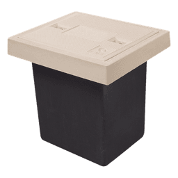 Registro de Telecomunicaciones / 1 Tapa / Resistencia 2.5 Toneladas / Uso Peatonal / Tapa 59.5x59.5 cm / Impermeable