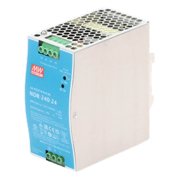 Fuente de poder industrial para riel DIN / 240W / 24Vcc / 10A / Entrada: 90-264Vca