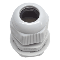 Conector Tipo Glándula / Rosca NPT 1/2" / Rango Cable 6-11 mm / Plástico Industrial / IP Aplicable