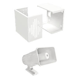 Sirena de alarma / 2 tonos / 118 dB / 30 W / 12 VCC / 7.87 x 5.87 x 9.45 in / Gabinete exterior incluido