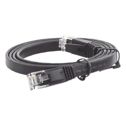 Cable de Red Ethernet Plano / Cat6 / 1m (3.28 ft) / 1000 Mbps / 600 MHz / Conectores RJ45 Chapados en Oro