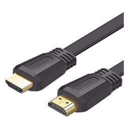 Cable HDMI 2.0 Plano / 4.92 Pies (1.5 m) / 4K@60Hz / HDR / 18 Gbps / ARC / HEC / Dolby TrueHD 7.1 / 48-bit Color / HDCP / 30AWG Estañado / Triple Blindaje / Conectores Dorados