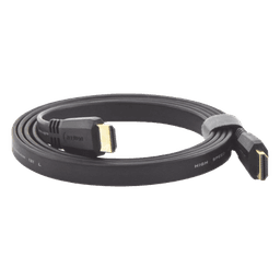 Cable HDMI 2.0 Plano / 4.92 Pies (1.5 m) / 4K@60Hz / HDR / 18 Gbps / ARC / HEC / Dolby TrueHD 7.1 / 48-bit Color / HDCP / 30AWG Estañado / Triple Blindaje / Conectores Dorados