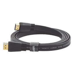 Cable HDMI 2.0 Plano / 4.92 Pies (1.5 m) / 4K@60Hz / HDR / 18 Gbps / ARC / HEC / Dolby TrueHD 7.1 / 48-bit Color / HDCP / 30AWG Estañado / Triple Blindaje / Conectores Dorados